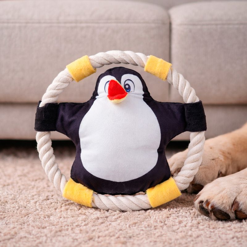 Мягкая игрушка с канатом для собак, Pet Club, 20 см, в ассортименте