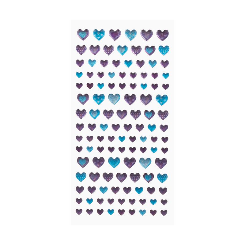 Наклейка "Сердца", With Love, 17,5х9 см, в ассортименте