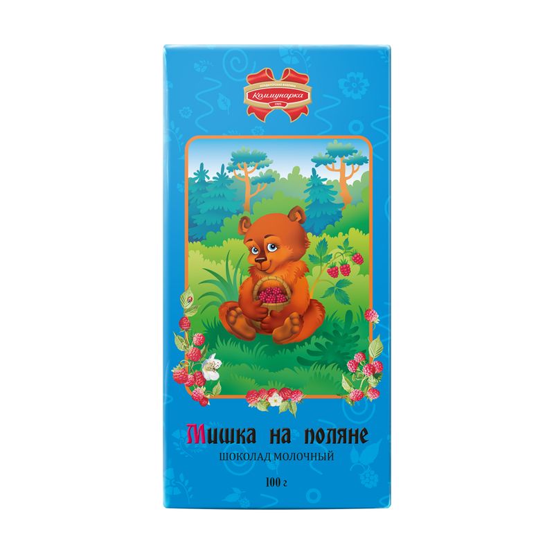 Шоколад молочный "Мишка на поляне", Коммунарка, 100 г