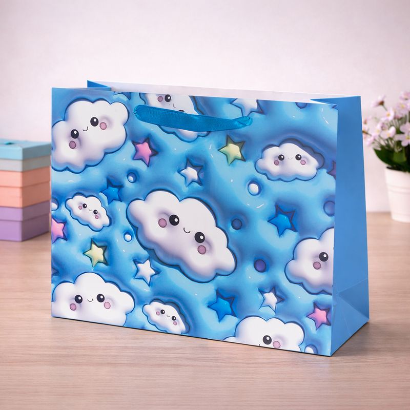 Пакет подарочный "Памп", Party, 25х9,5х20 см, в ассортименте