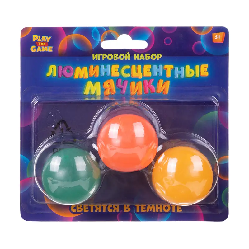 Игровой набор "Люминесцентные мячики", Play the Game, в ассортименте