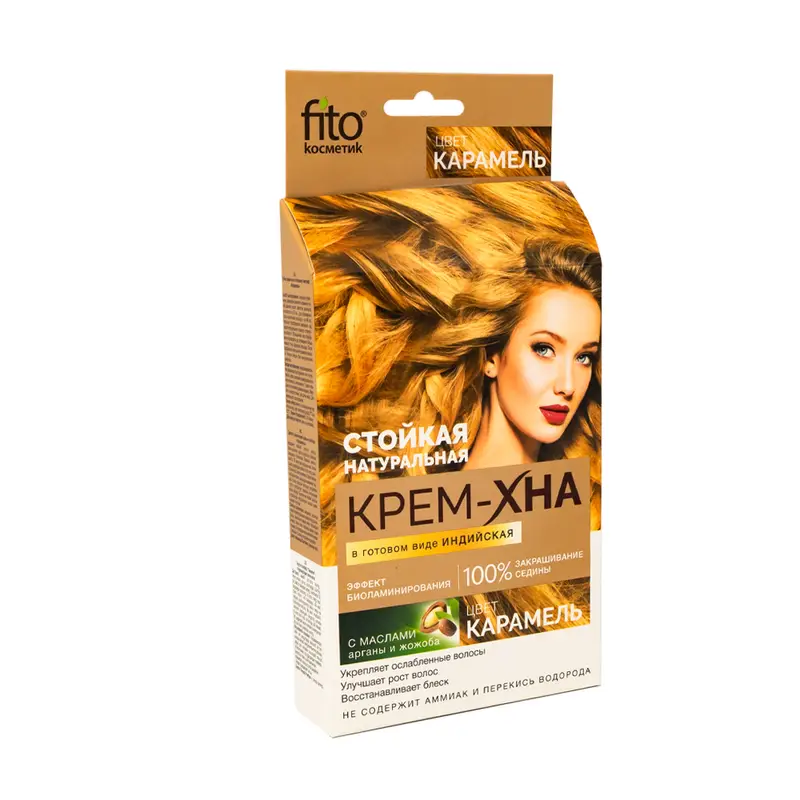 Стойкая крем-хна для волос "Народные рецепты", Fito cosmetic, 50 мл, в ассортименте