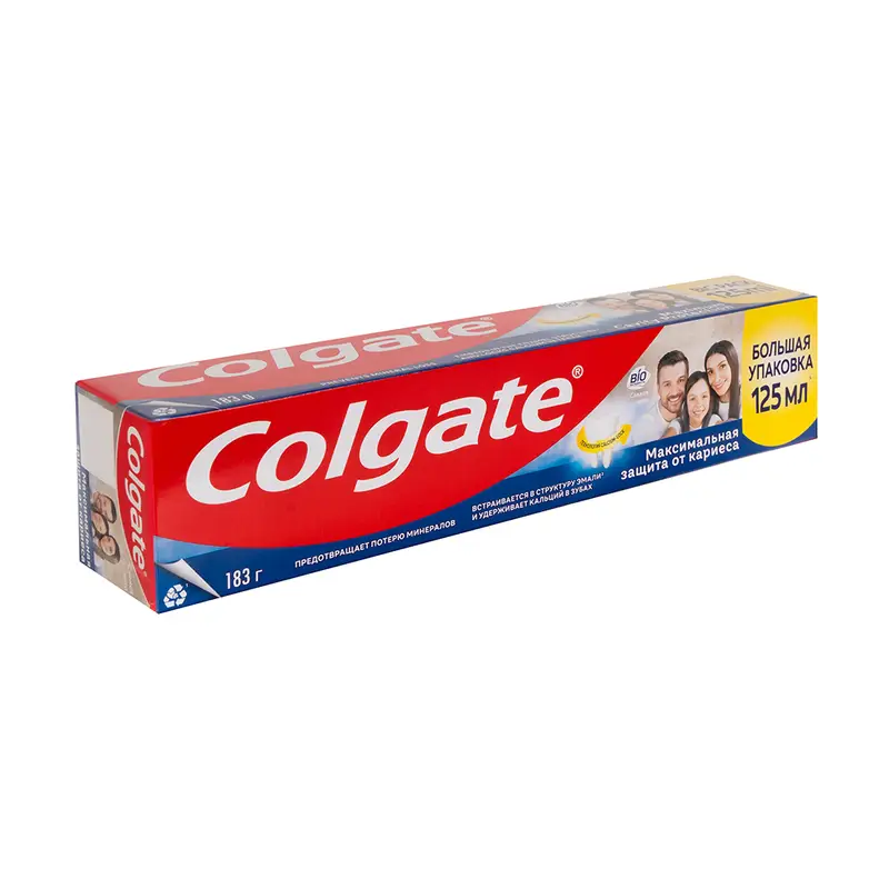 Зубная паста "Максимальная защита от кариеса", Colgate, 125 мл