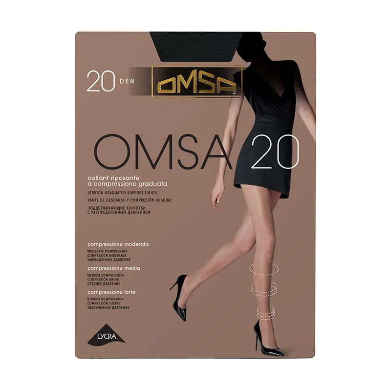 Колготки, OMSA, 20 den, в ассортименте