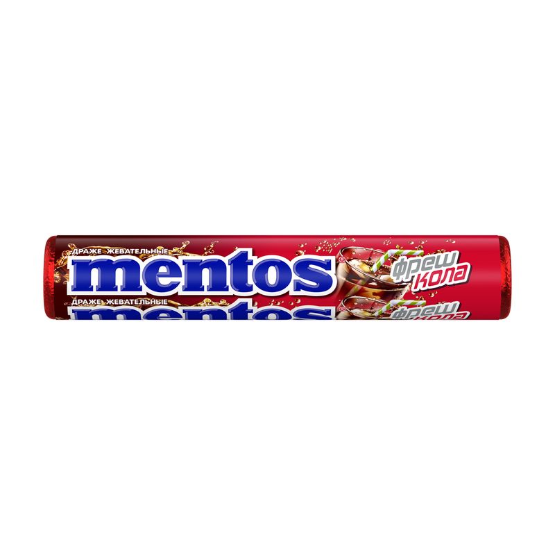 Жевательное драже, Mentos, 29,7 г, в ассортименте
