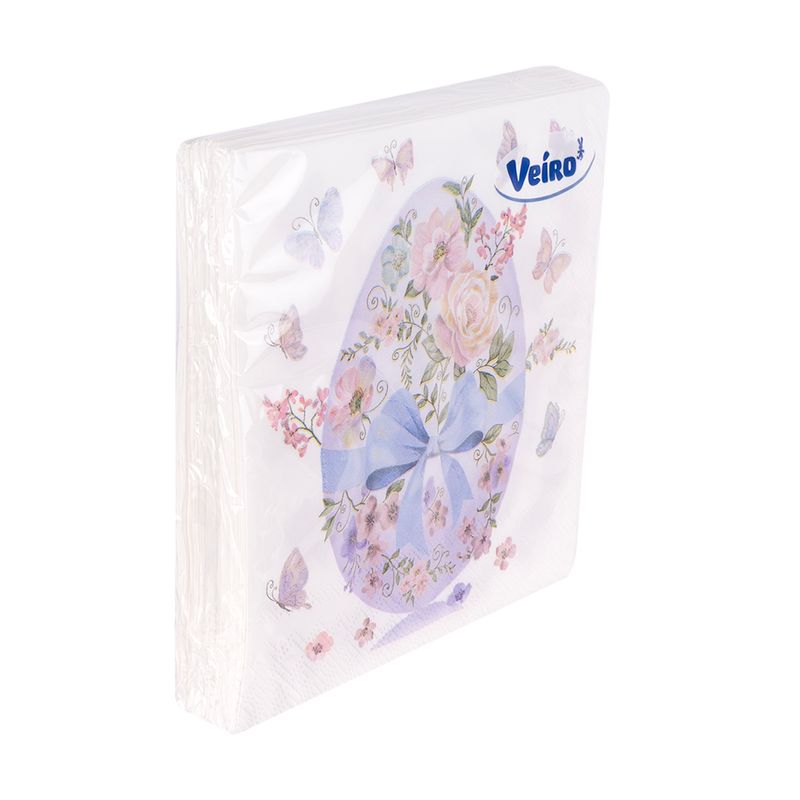 Салфетки, Veiro, трёхслойные, 33х33 см, 20 шт., в ассортименте