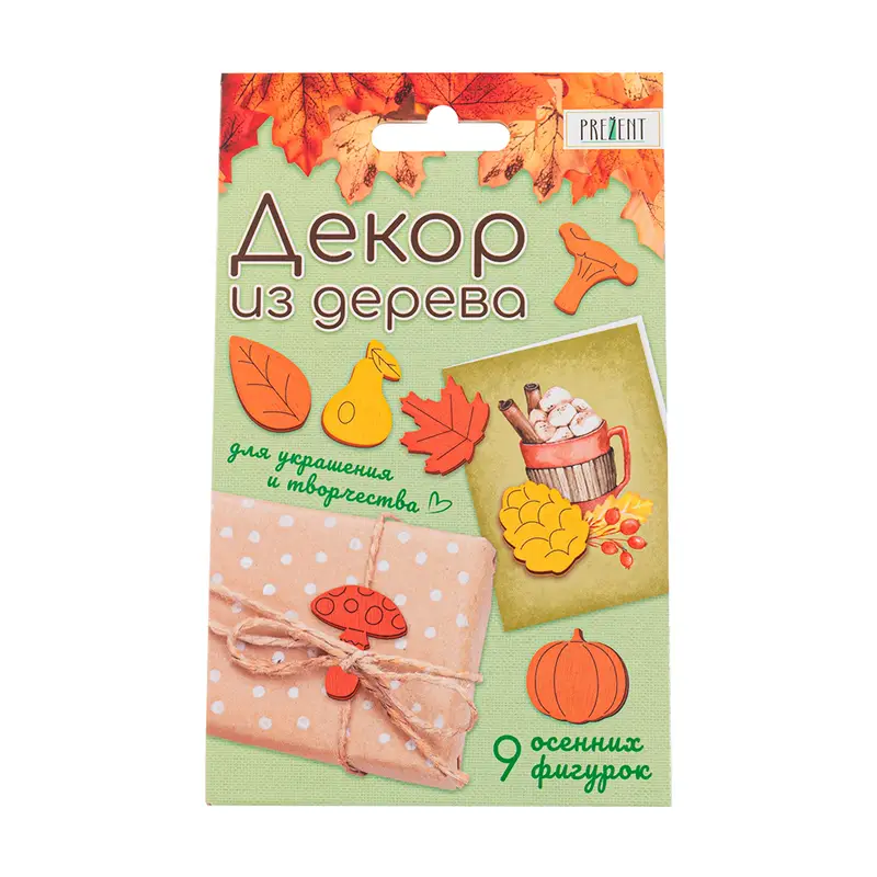 Декор из дерева, PREZENT, 9 фигурок