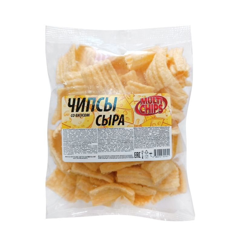 Чипсы со вкусом сыра "Multi Chips", 80 г