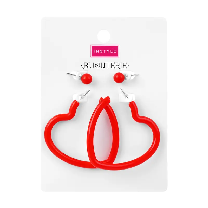 Серьги, INSTYLE, 2 пары, в ассортименте