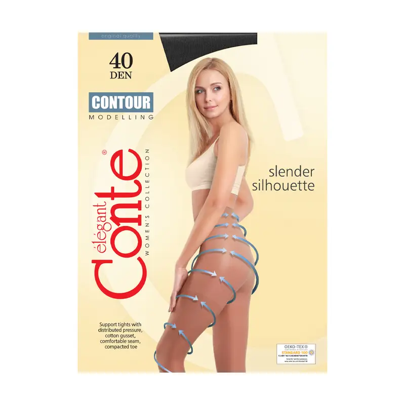 Колготки женские, CONTE, 40 DEN, в ассортименте