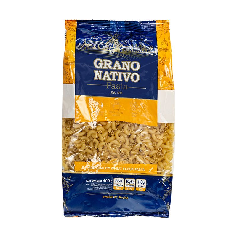 Макароны Grano Nativo Cornetti Rigati, 400 г