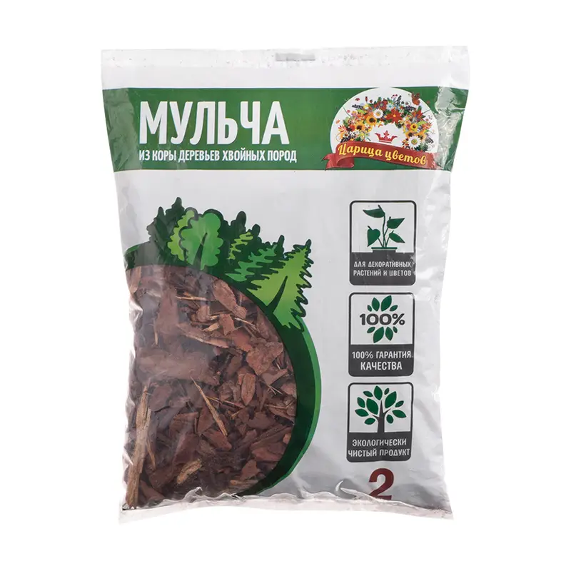Мульча из коры деревьев хвойных пород, Царица цветов, 2 л