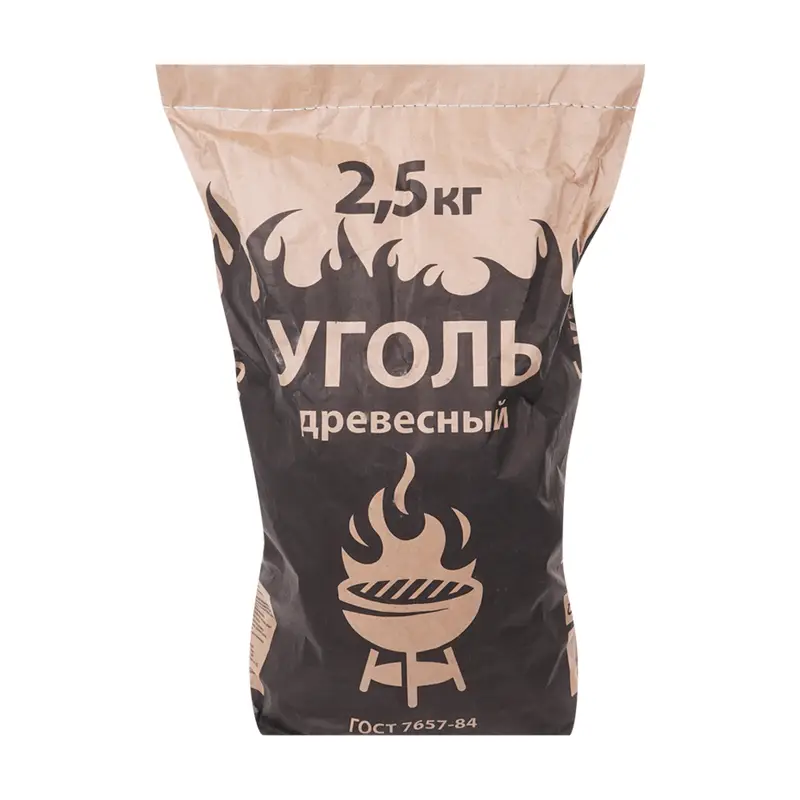 Уголь древесный, 2,5 кг