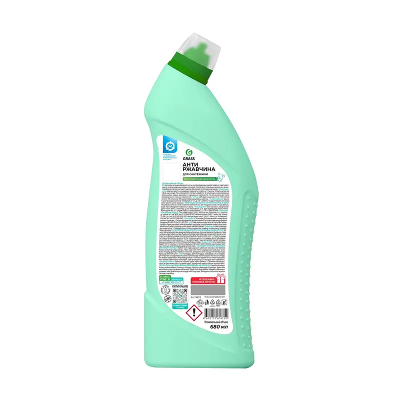 Средство для чистки сантехники "WC-gel", GRASS, 680 мл, в ассортименте