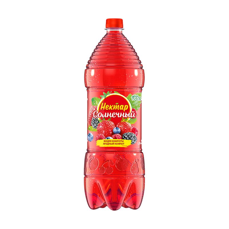 Напиток, Нектар Солнечный, 1,8 л, в ассортименте
