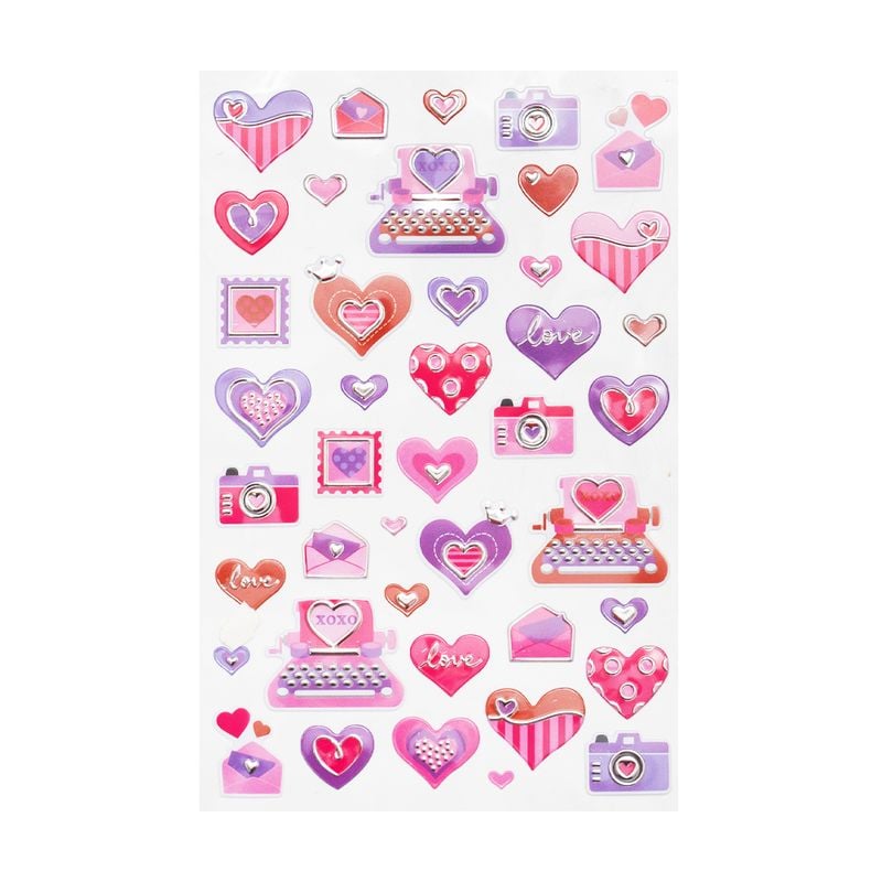 Наклейка "Любовь", With Love, 21х14 см, в ассортименте