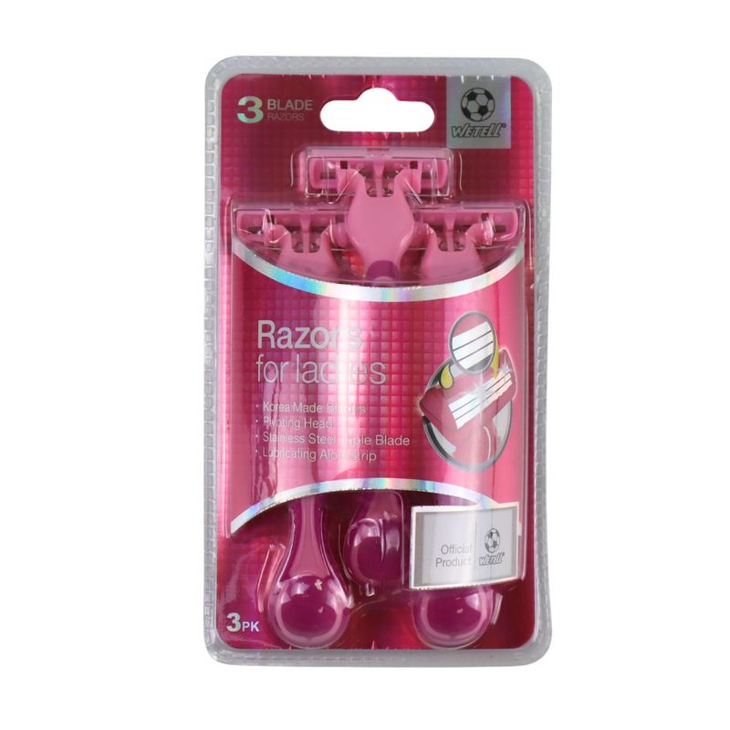 Бритвы Wetell Pink 3 лезвия 3шт/уп