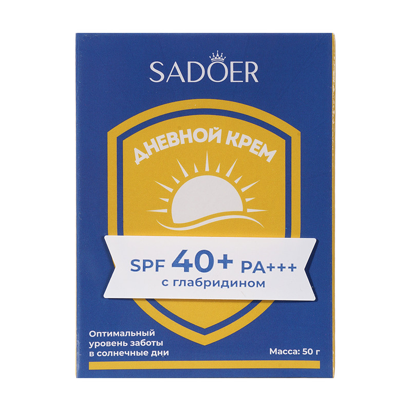 Крем с UV-фильтрами дневной, SADOER, 50 г, в ассортименте