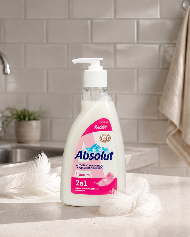 Антибактериальное жидкое крем-мыло, Absolut, 500 г, в ассортименте