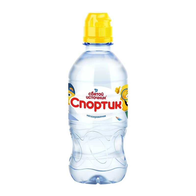 Вода негазированная, "Спортик", Святой Источник, 0,33 л, в ассортименте
