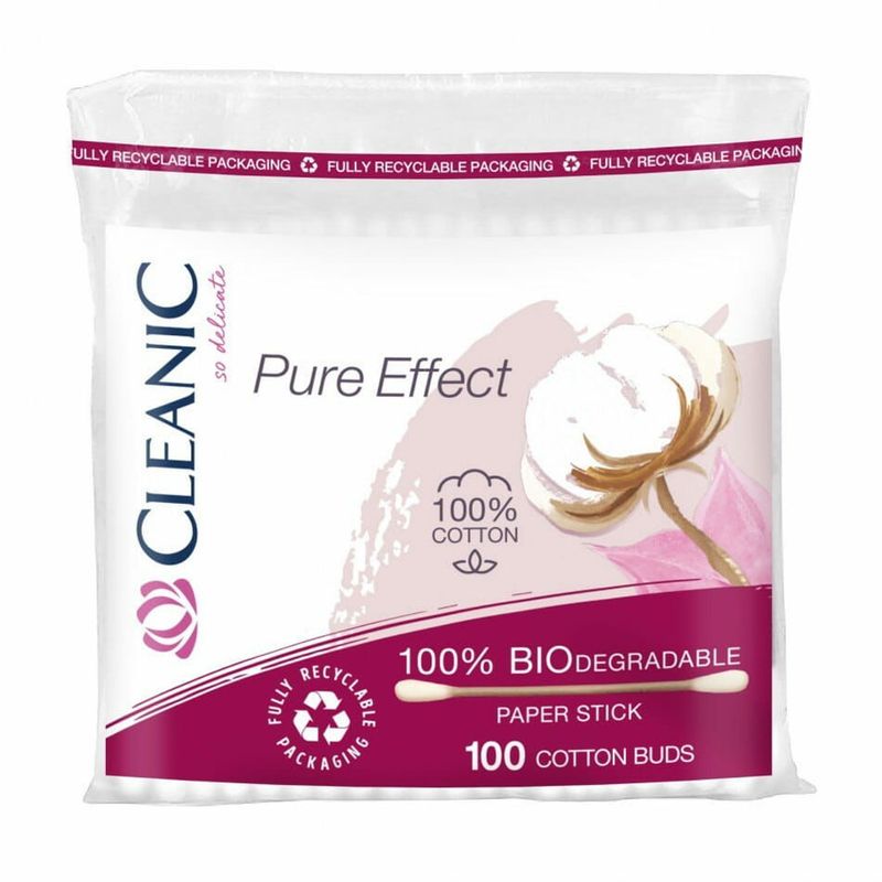 Ватные палочки Cleanic, в пакетике, 100 шт.
