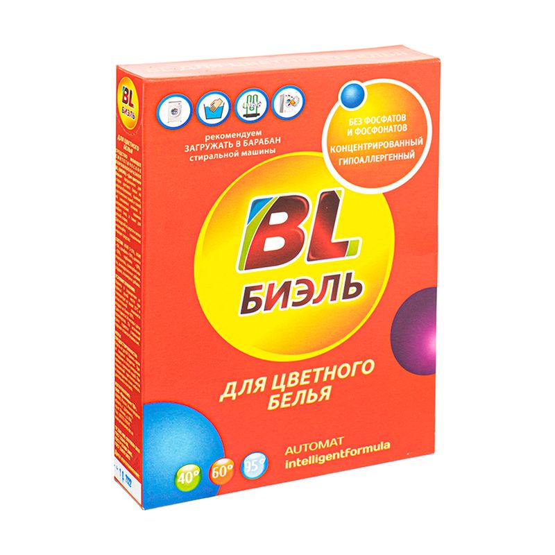Стиральный порошок для цветного белья, BL БИЭЛЬ, 400 г