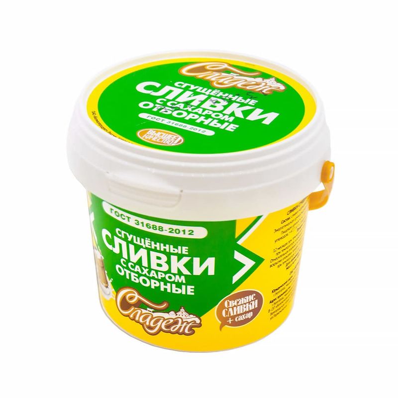 Сливки сгущенные с сахаром "Сладеж", 400 г