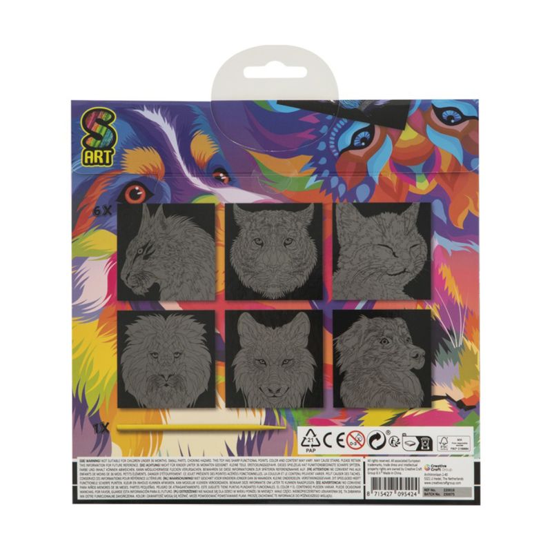 Набор Scratch Art, 19,5х19,5 см, в ассортименте