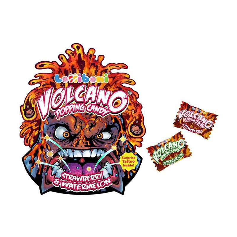 Конфеты Volcano popping candy, со вкусом клубники, 18 г
