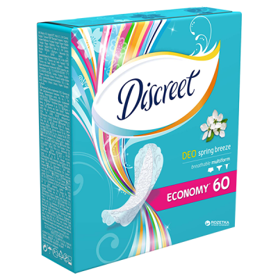 Ежедневные прокладки "Discreet", 60 шт