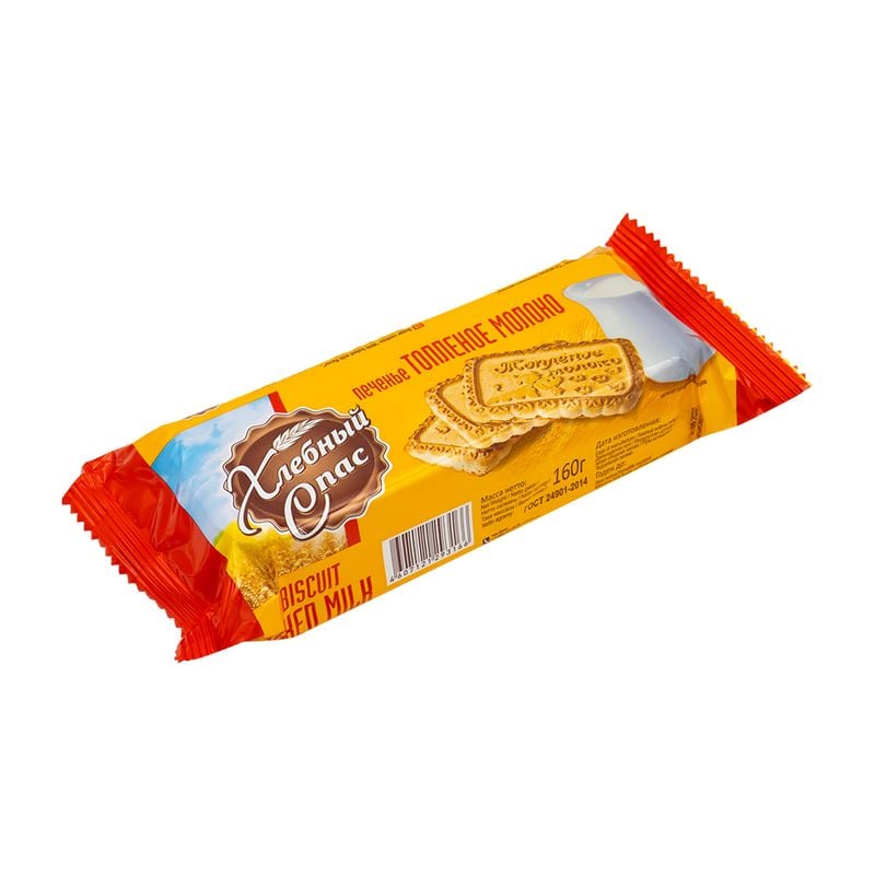 Печенье сахарное "Топлёное молоко", Хлебный Спас, 160 г