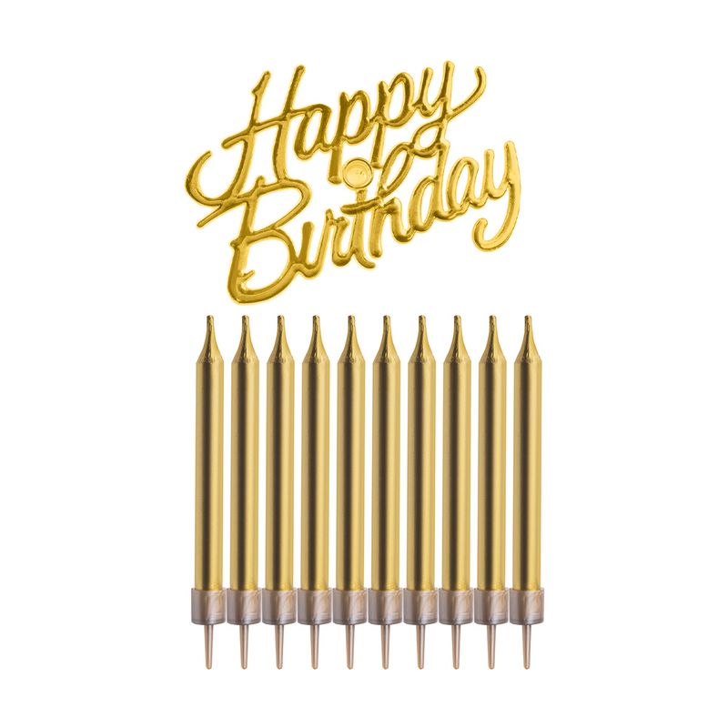 Свечи "Happy birthday", 10 шт