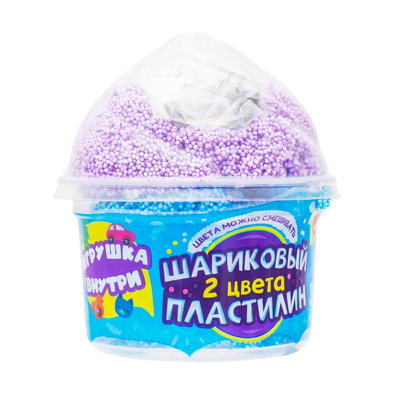 Шариковый пластилин с игрушкой, в ассортименте