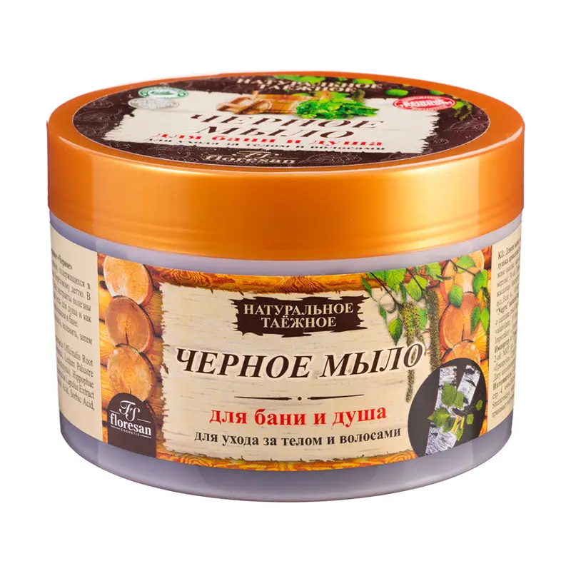Мыло натуральное для бани и душа, Floresan, 450 г