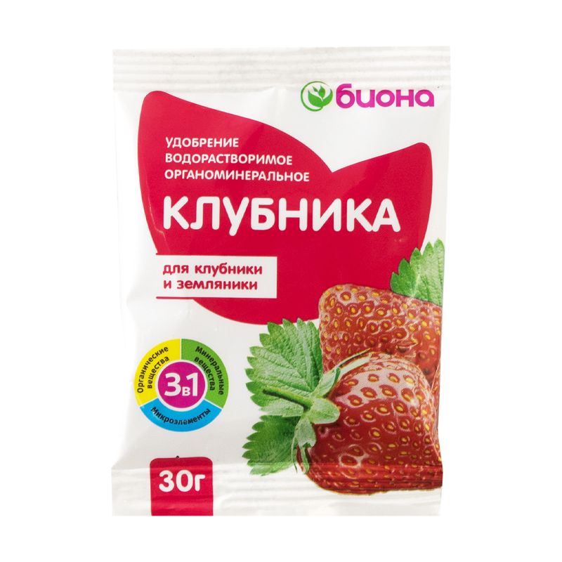 Удобрение водорастворимое, Биона, 30 г, в ассортименте