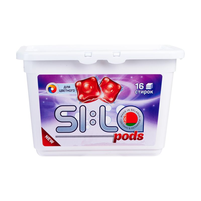 Средство для стирки в капсулах "Pods", SILA, 16 шт.