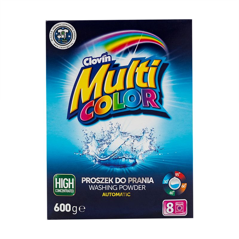 Стиральный порошок, Multi Сolor, Clovin, 600 г