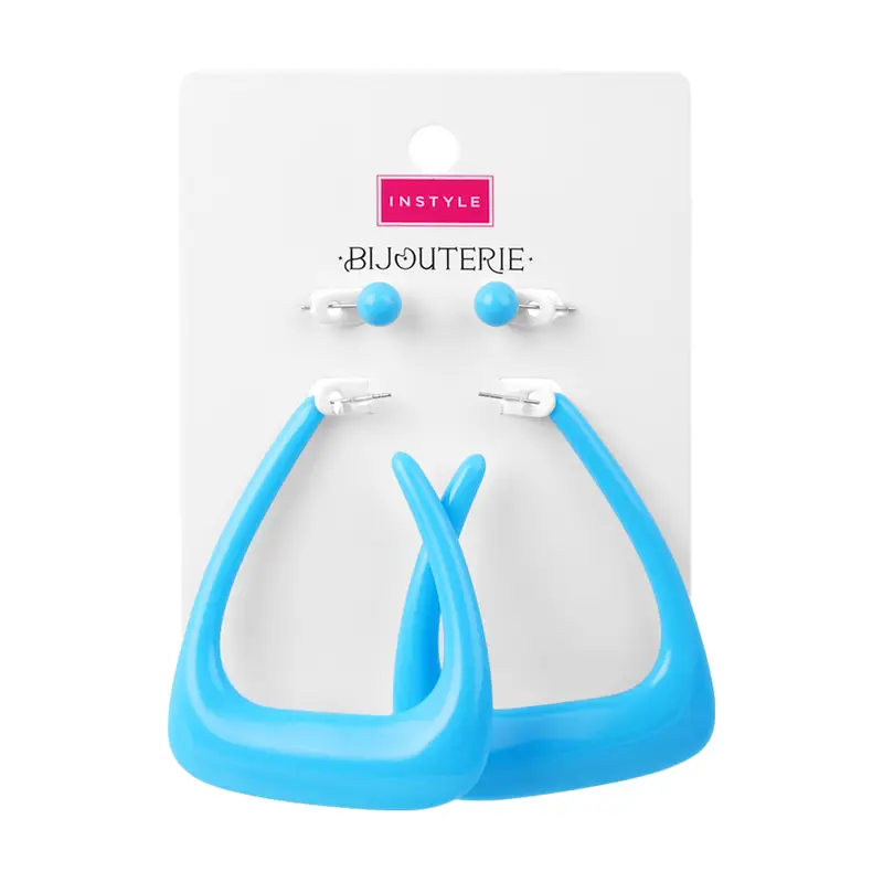 Серьги, INSTYLE, 2 пары, в ассортименте