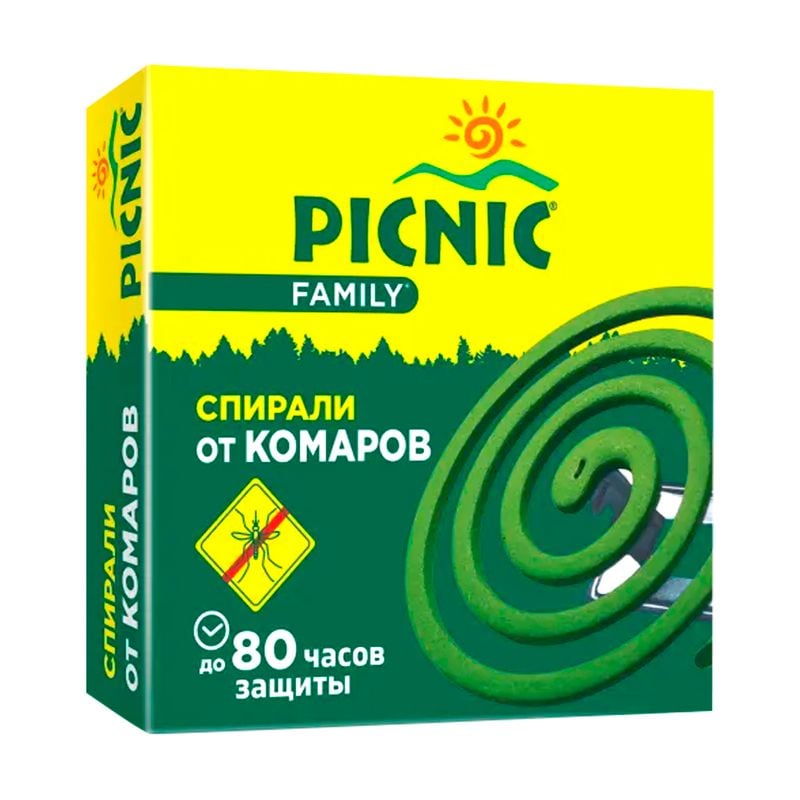 Спирали от комаров, PICNIC Family, 10 шт.