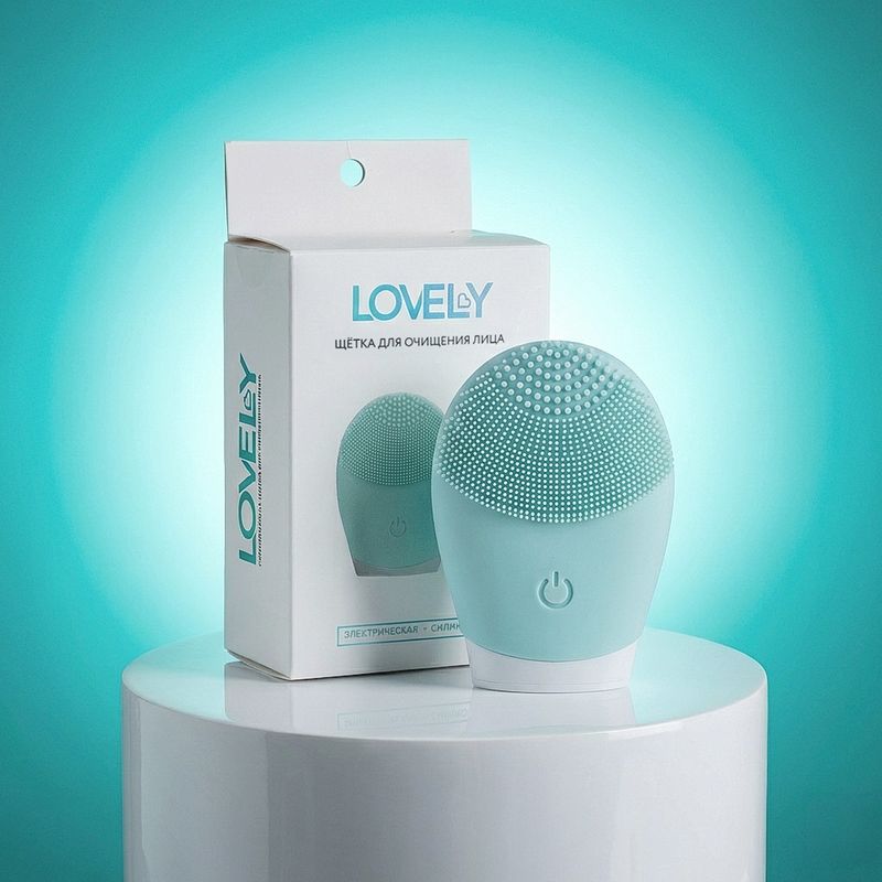 Силиконовая щётка для очищения лица, Lovely, в ассортименте