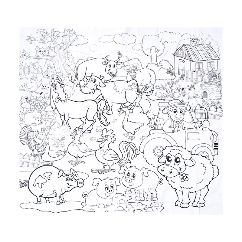 Скатерть "Разукрашка", Kid's Fantasy, 110х120 см, в ассортименте