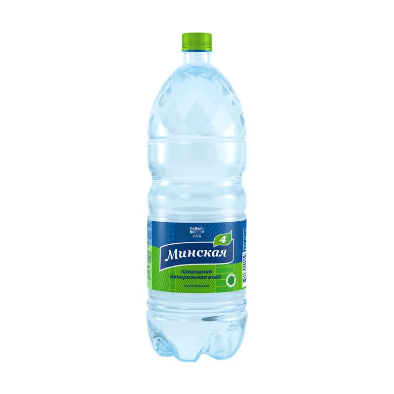 Вода минеральная "Минская-4", Минская, газированная, 2 л