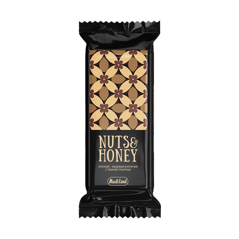 Орехово-медовый батончик «Nuts&Honey», Musliland, 45 г, в ассортименте