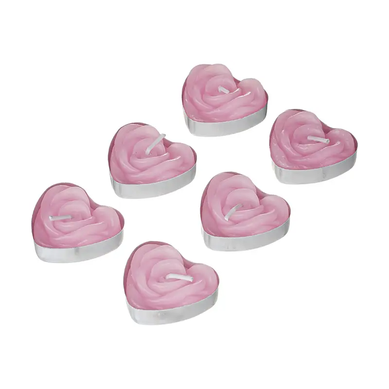 Набор чайных свечей "Сердца", With Love, 6 шт., в ассортименте