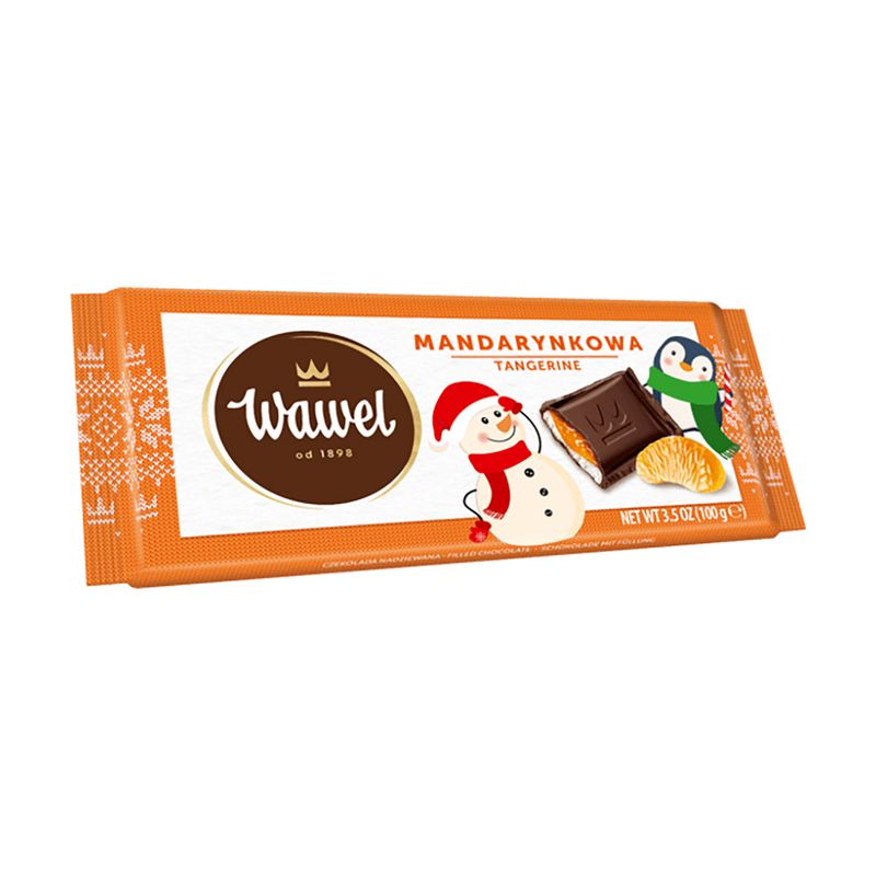 Шоколад с мандариновой начинкой Wawel, 100 г