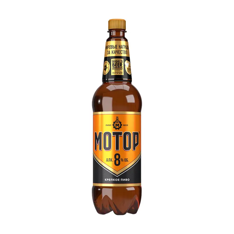 Пиво светлое "Мотор", Моспивком, 8%, 1,15 л