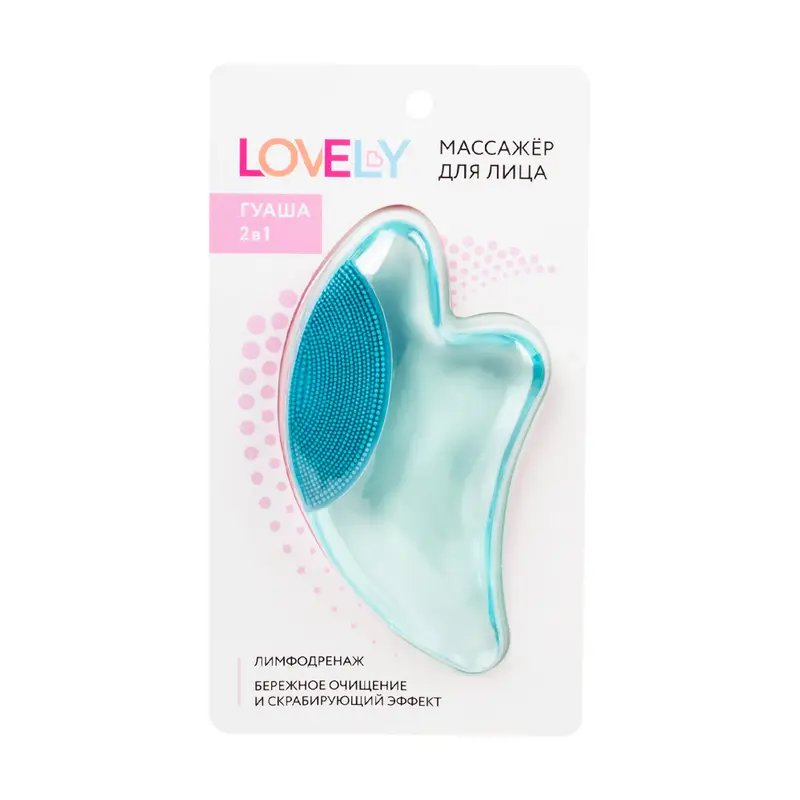 Массажёр для лица "Гуаша 2 в 1", Lovely, в ассортименте