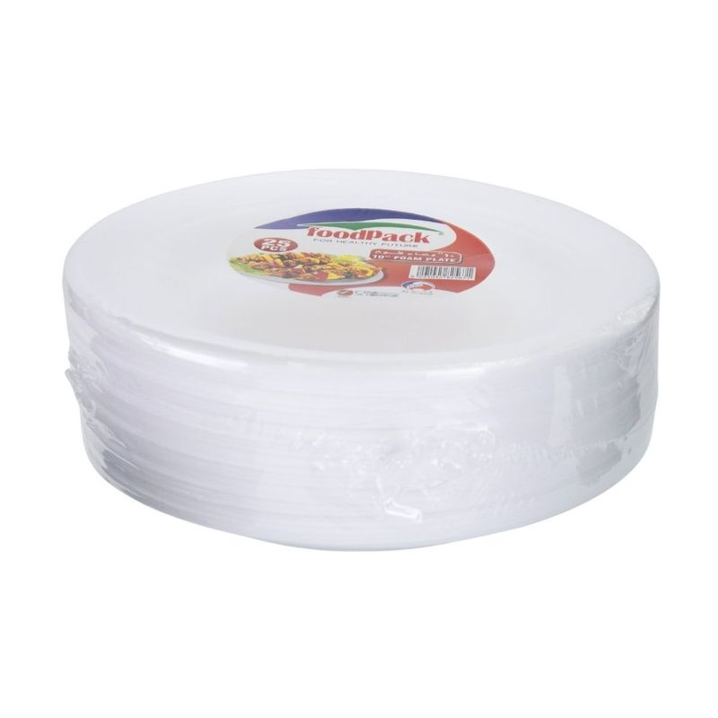 Тарелки одн FOOD PACK вспен,25.4см,25 шт