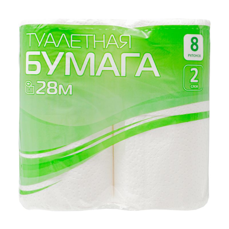 Туалетная бумага "Reina", 2 слоя, 8 рулонов