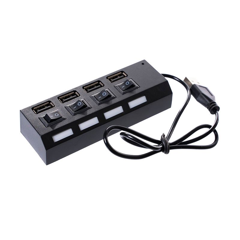 Разветвитель USB, FLARX, 4 разъёма, в ассортименте